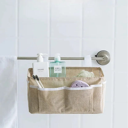 Cotton Linen Book Storage Bag