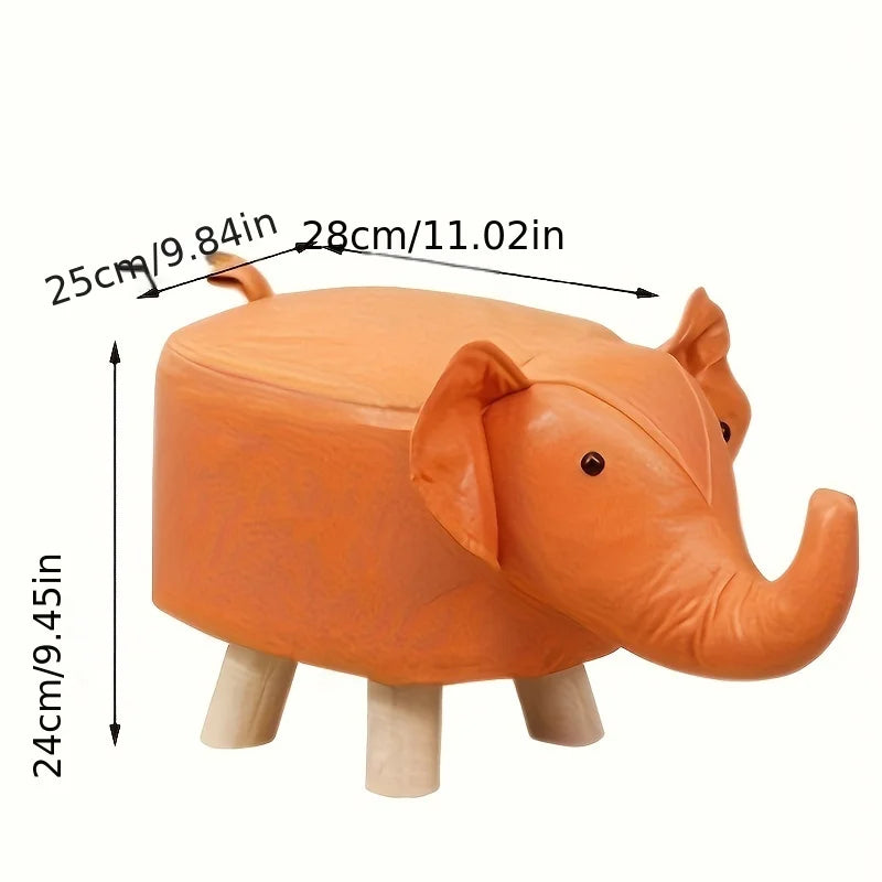 Children's Wood Elephant Stool